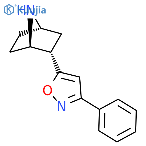 7-Azabicyclo[2.2.1]heptane, 2-(3-phenyl-5-isoxazolyl)-, (1R,2S,4S)-rel- structure