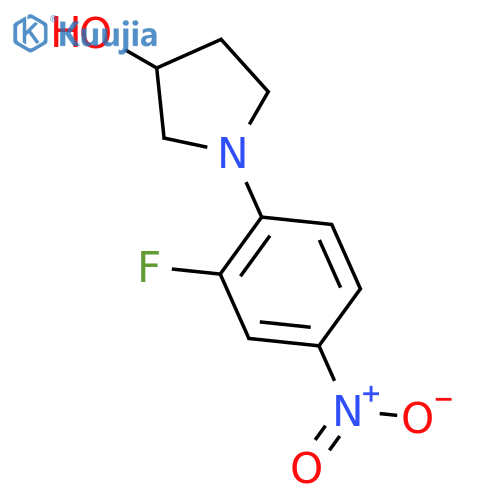 3-Pyrrolidinol, 1-(2-fluoro-4-nitrophenyl)-, (3R)- structure