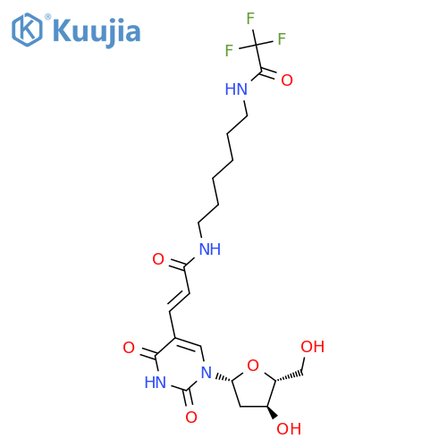 5-N(6-(Trifluoroacetamido)hexyl)-3-(E)-acrylamido-2’-deoxyuridine structure