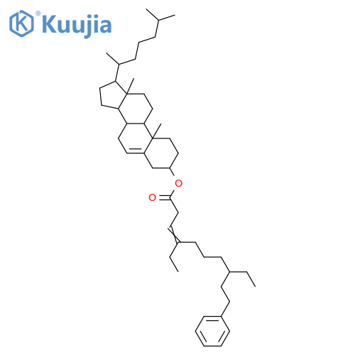 4,8-Diethyl-10-phenyldecanoic acid; 3Z,4-Didehydro, cholesteryl ester structure