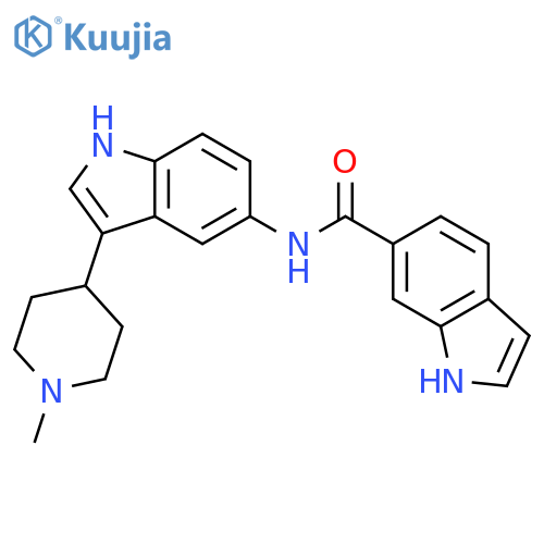 1H-INDOLE-6-CARBOXAMIDE, N-[3-(1-METHYL-4-PIPERIDINYL)-1H-INDOL-5-YL]- structure