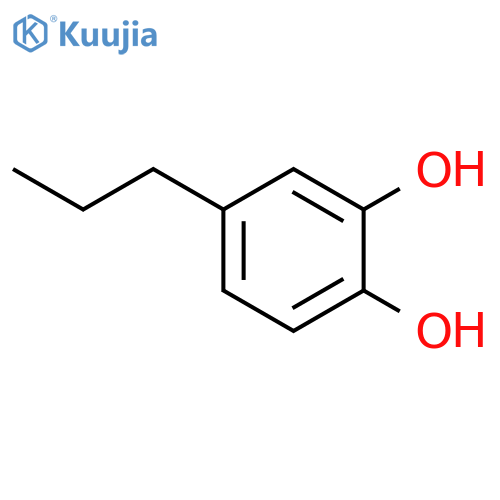 4-propylbenzene-1,2-diol structure