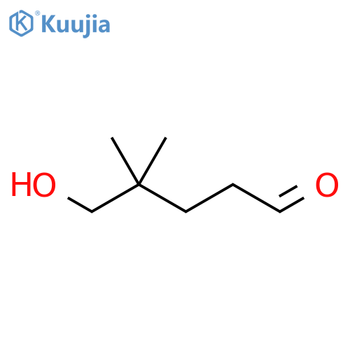 5-hydroxy-4,4-dimethylpentanal structure