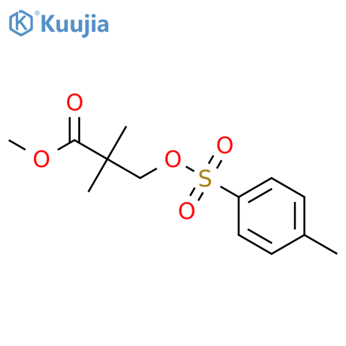 methyl 2,2-dimethyl-3-(4-methylbenzenesulfonyl)oxypropanoate structure
