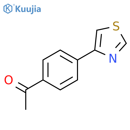 Ethanone, 1-[4-(4-thiazolyl)phenyl]- structure