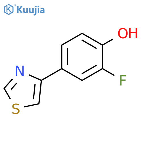 2-Fluoro-4-thiazol-4-yl-phenol structure