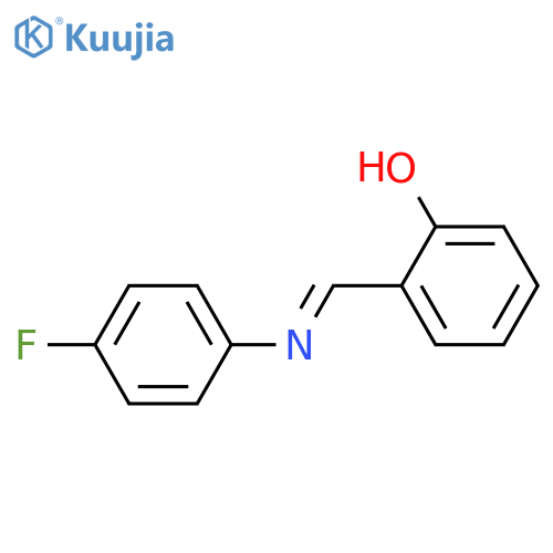2-(E)-(4-Fluorophenyl)iminomethylphenol structure