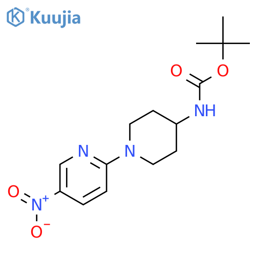 Tert-butyl (1-(5-nitropyridin-2-yl)piperidin-4-yl)carbamate structure