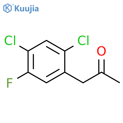 1-(2,4-dichloro-5-fluorophenyl)propan-2-one structure