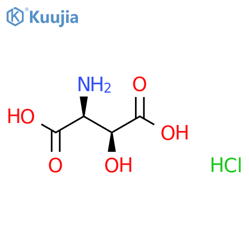 (2S,3S)-2-amino-3-hydroxy-butanedioic acid;hydrochloride structure