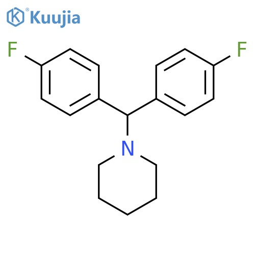 Piperidine,1-[bis(4-fluorophenyl)methyl]- structure