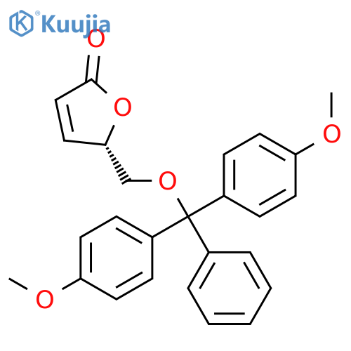 (5S)-5-{[Bis(4-methoxyphenyl)(phenyl)methoxy]methyl}furan-2(5H)-one structure
