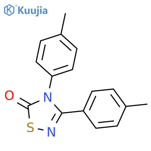 1,2,4-Thiadiazol-5(4H)-one, 3,4-bis(4-methylphenyl)- structure