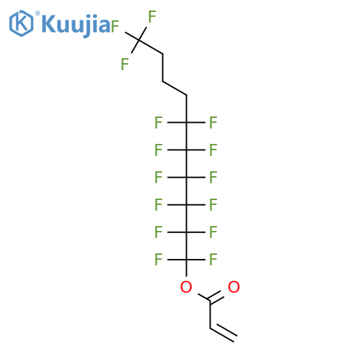 1,1,2,2,3,3,4,4,5,5,6,6,10,10,10-Pentadecafluorodecyl prop-2-enoate structure