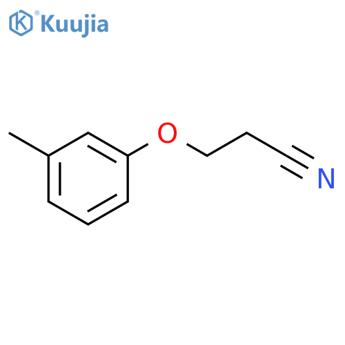 3-(3-methylphenoxy)propanenitrile structure