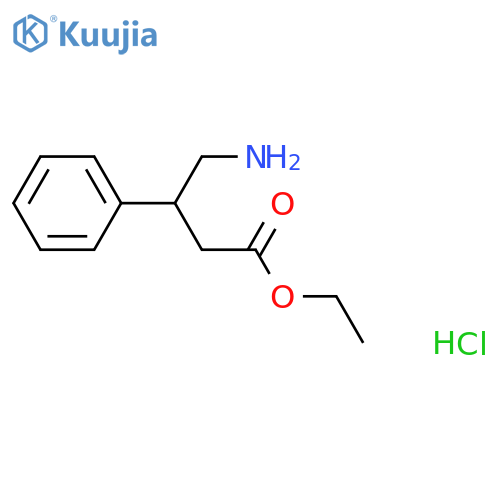 Ethyl 4-amino-3-phenylbutanoate hydrochloride structure