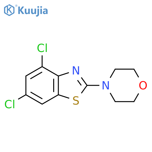 4,6-dichloro-2-(morpholin-4-yl)-1,3-benzothiazole structure