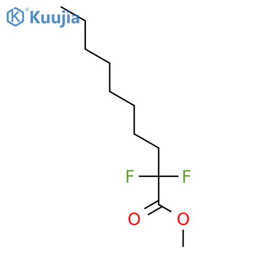 Decanoic acid, 2,2-difluoro-, methyl ester structure