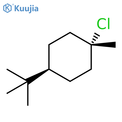 Cyclohexane, 1-chloro-4-(1,1-dimethylethyl)-1-methyl-, cis- structure