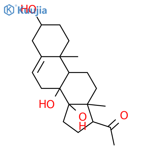 Pregn-5-en-20-one, 3,8,14-trihydroxy-, (3β,14β)- (9CI) structure