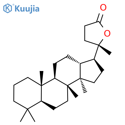 18-Norcholan-24-oic acid, 20-hydroxy-4,4,8,14-tetramethyl-, γ-lactone, (5α)- (9CI) structure