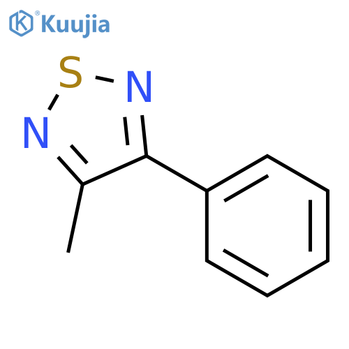 1,2,5-Thiadiazole, 3-methyl-4-phenyl- structure