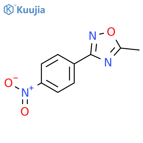 5-methyl-3-(4-nitrophenyl)-1,2,4-oxadiazole structure