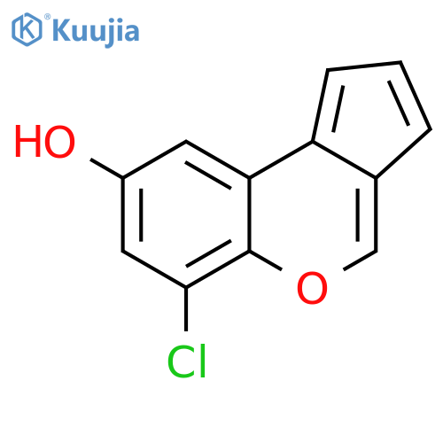 Cyclopenta[c][1]benzopyran-8-ol, 6-chloro- structure