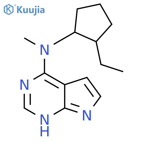 1H-PYRROLO[2,3-D]PYRIMIDIN-4-AMINE, N-(2-ETHYLCYCLOPENTYL)-N-METHYL- structure