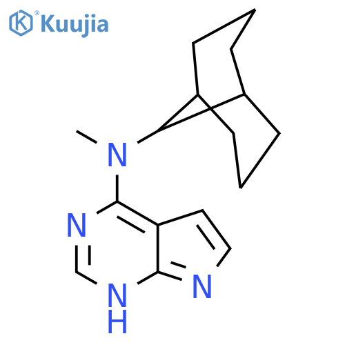 1H-Pyrrolo[2,3-d]pyrimidin-4-amine, N-bicyclo[3.3.1]non-9-yl-N-methyl- structure