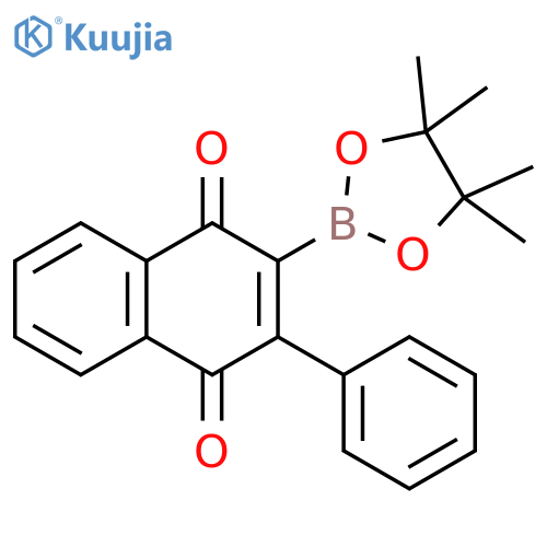 1,4-Naphthalenedione, 2-phenyl-3-(4,4,5,5-tetramethyl-1,3,2-dioxaborolan-2-yl)- structure