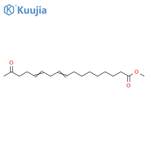 9,12-Heptadecadienoic acid, 16-oxo-, methyl ester structure
