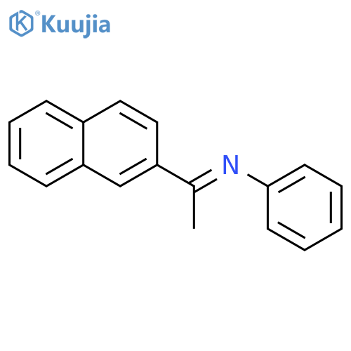 Benzenamine,N-[1-(2-naphthalenyl)ethylidene]- structure