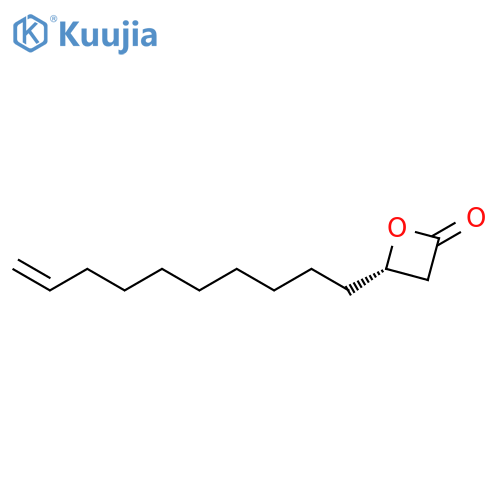 2-Oxetanone, 4-(9-decenyl)-, (4S)- structure