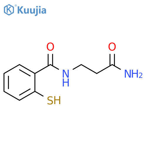 Benzamide, N-(3-amino-3-oxopropyl)-2-mercapto- structure