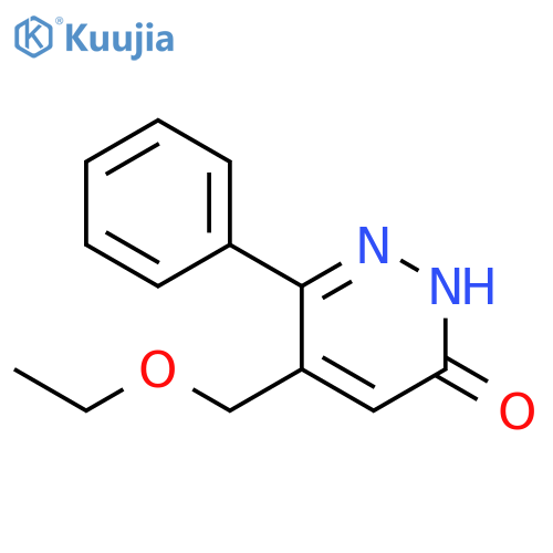 3(2H)-Pyridazinone, 5-(ethoxymethyl)-6-phenyl- structure