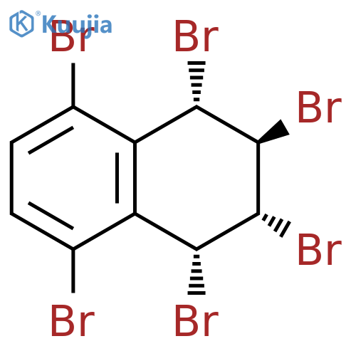 Naphthalene, 1,2,3,4,5,8-hexabromo-1,2,3,4-tetrahydro-, (1R,2R,3R,4S)-rel- structure