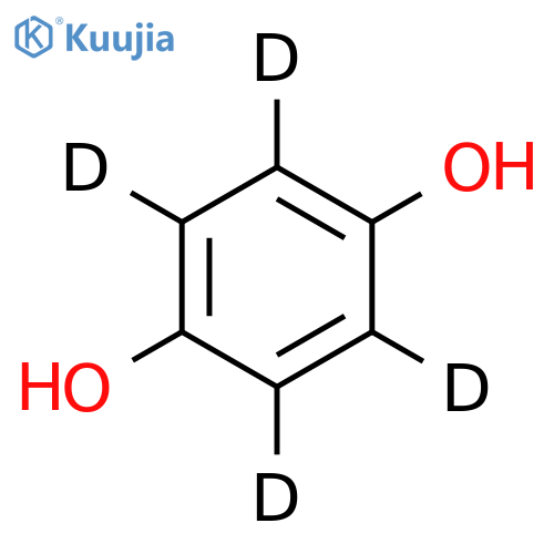 Hydroquinone-d4 structure