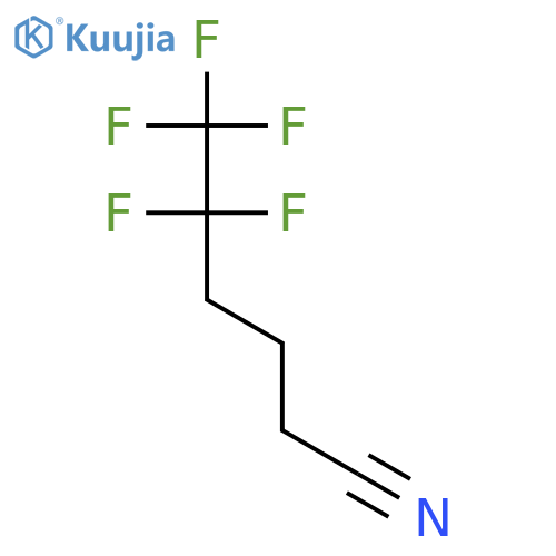 5,5,6,6,6-pentafluorohexanenitrile structure