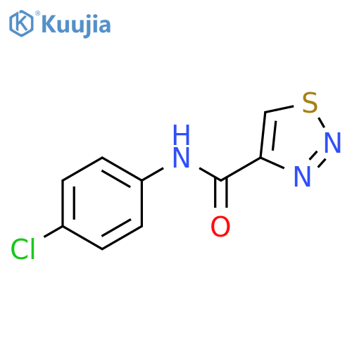 1,2,3-Thiadiazole-4-carboxamide, N-(4-chlorophenyl)- structure
