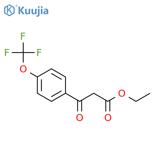 Ethyl 3-oxo-3-(4-(trifluoromethoxy)phenyl)propanoate structure