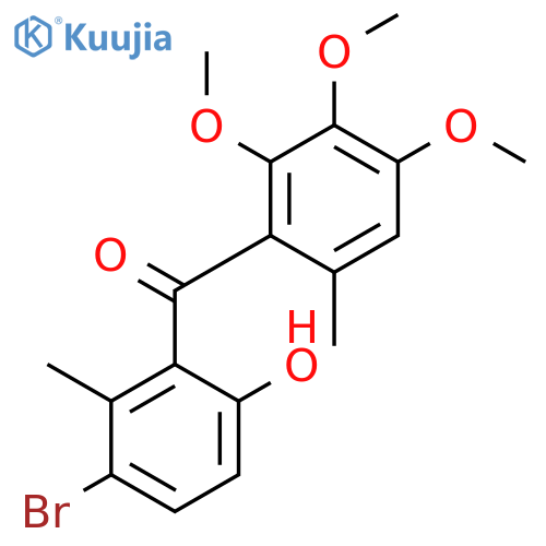 Methanone,(3-bromo-6-hydroxy-2-methylphenyl)(2,3,4-trimethoxy-6-methylphenyl)- structure