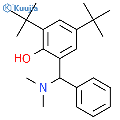 Phenol, 2-[(dimethylamino)phenylmethyl]-4,6-bis(1,1-dimethylethyl)- structure
