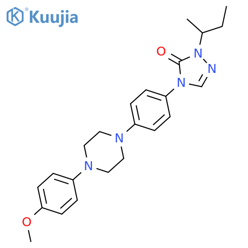 2-(2-Butyl)-4-{4-4-(4-methyloxy-phenyl)-piperazin-1-yl-phenyl}-2,4-dihydro-1,2,4-triazol-3-one structure