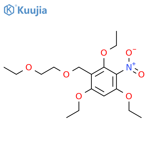 Benzene, 1,3,5-triethoxy-2-[(2-ethoxyethoxy)methyl]-4-nitro- structure