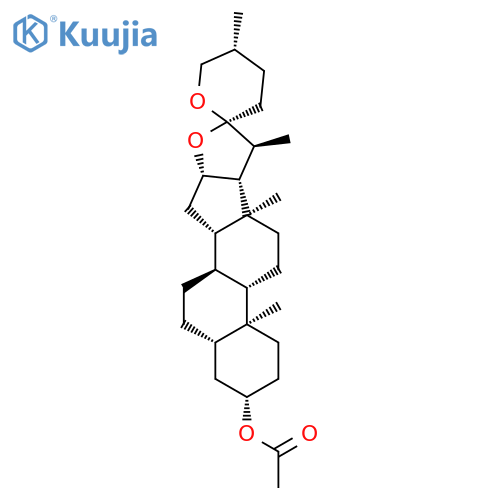 Spirostan-3-ol,acetate, (3beta,5alpha,25R)- structure
