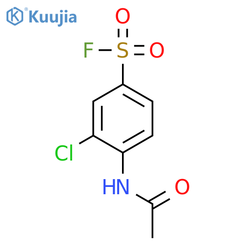 Benzenesulfonylfluoride, 4-(acetylamino)-3-chloro- structure