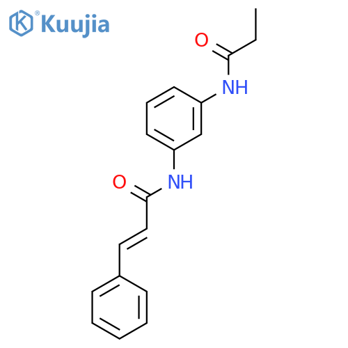 2-Propenamide, N-[3-[(1-oxopropyl)amino]phenyl]-3-phenyl- structure