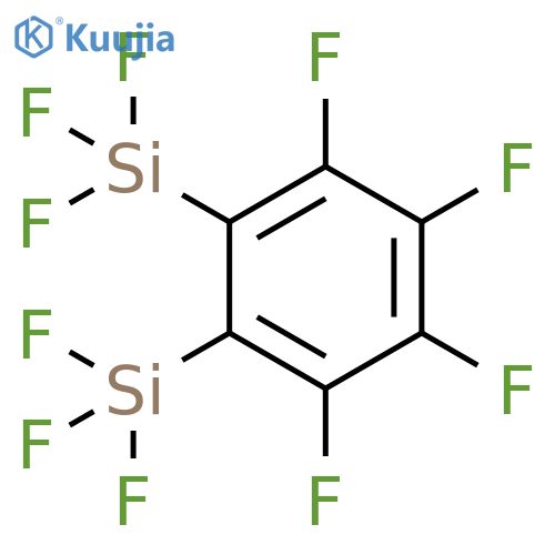 Benzene, 1,2,3,4-tetrafluoro-5,6-bis(trifluorosilyl)- structure