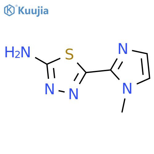 5-(1-methyl-1H-imidazol-2-yl)-1,3,4-thiadiazol-2-amine structure
